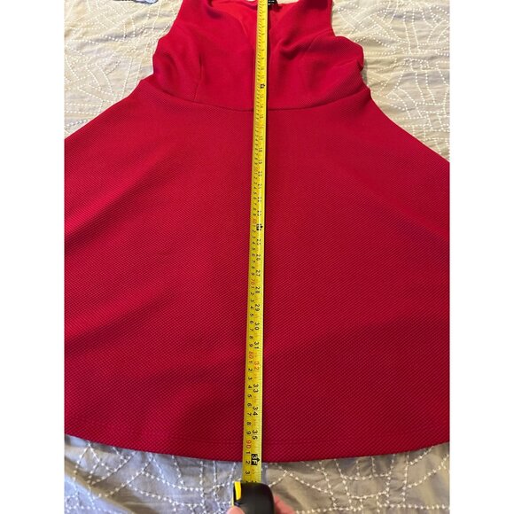 Torrid Sexy Red Sleeveless A-Line flare textured Dress woman’s 0 rockabilly BBW - Picture 11 of 16